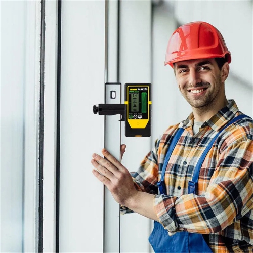 EU Direct KAIWEETS LR100G Laser Receiver Compatible with KT360A/B 196ft/60m Range Dual-sided LED Adjustable Beeper