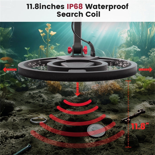 Détecteur de métaux professionnel KAIWEETS KGM01 avec 6 modes de détection haute précision IP68 sensibilité réglable et longueur de tige pour pièces