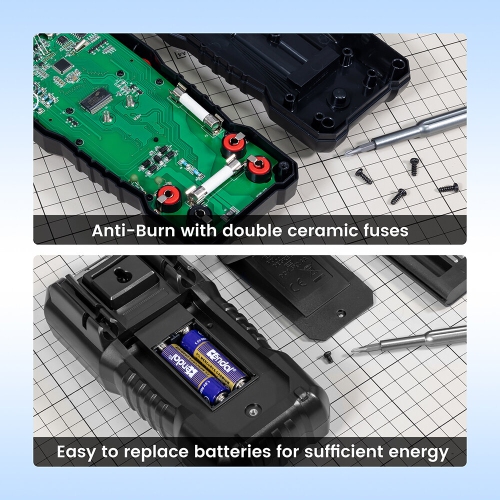EU US Direct KAIWEETS HT118E Digital AC/DC Multimeter TRMS 20000 Counts High Resolution with Flashlight True RMS CAT IV 600V Safety Rated Best for
