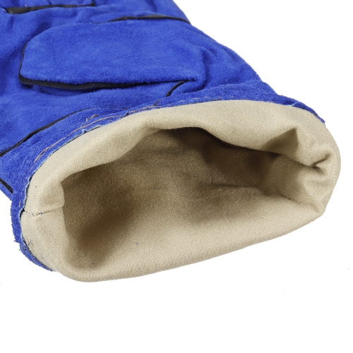 Gants de soudeur de jardinage robustes DE 2pcs 14 po hommes femmes en cuir non glissant à l'épreuve des cornes
