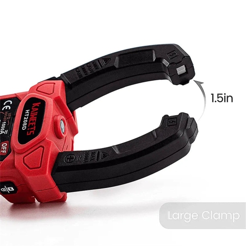 EU US Direct KAIWEETS HT208D Inrush Clamp Meter T-RMS 6000 Counts AC/DC 1000V True RMS Precision NCV Detection LED Flashlight Best Multimeter for