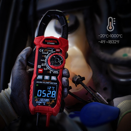 EU US Direct KAIWEETS HT208D Inrush Clamp Meter T-RMS 6000 Counts AC/DC 1000V True RMS Precision NCV Detection LED Flashlight Best Multimeter for
