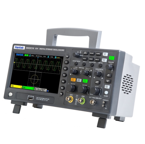 Oscilloscope numérique Hantek DSO2C10 2CH mémoire numérique taux d'échantillonnage 1GS/s largeur de bande 100&nbsp;MHz oscilloscope économique à deux