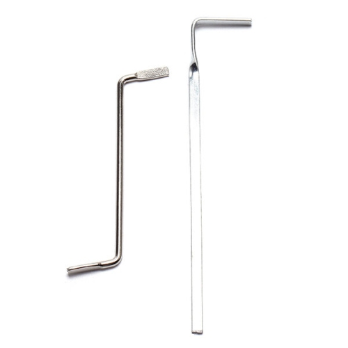 DNIU – Outils de tension à double rangée 5pcs Locksmith Outils de récupération à verrou en acier inoxydable