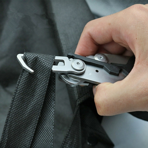 Ciseaux multifonctions 6 en 1 à réponse d'urgence avec coupe-sangle et verre noir avec étui de ceinture compatible molle