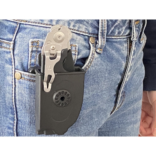 Ciseaux multifonctions 6 en 1 à réponse d'urgence avec coupe-sangle et verre noir avec étui de ceinture compatible molle