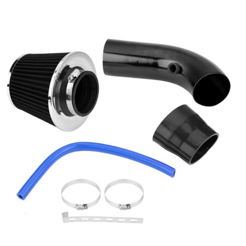 76mm 3" Universal Car Cold Air Intake Filter +Alumimum Induction Kit Pipe Hose