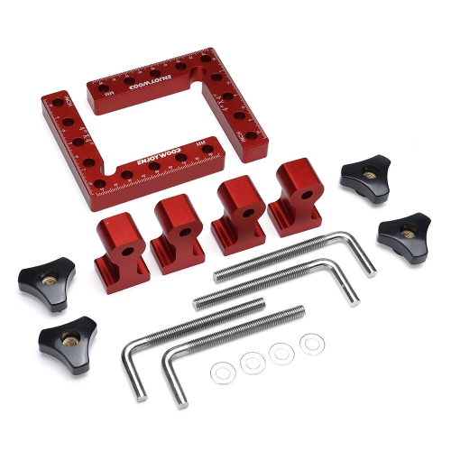 ENJOYWOOD 6PCS Woodworking Upgrade Right Angle Positioning Clamp Precision 90 Degree Clamping Square L-Shaped Auxiliary Fixture Splicing Board