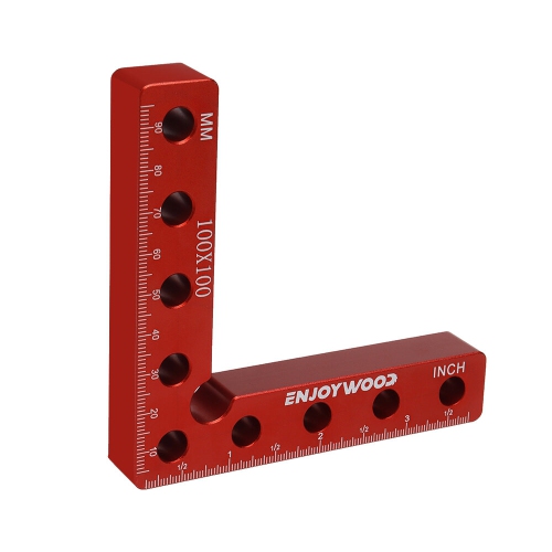 ENJOYWOOD 6PCS Woodworking Upgrade Right Angle Positioning Clamp Precision 90 Degree Clamping Square L-Shaped Auxiliary Fixture Splicing Board