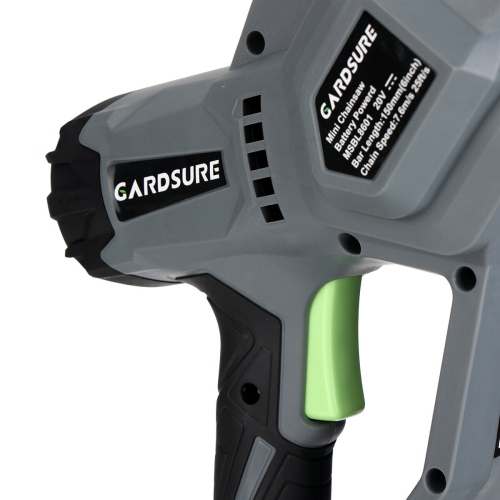 GARDSURE Mini Chainsaw 6 inch Electric Chainsaw Cordless Brushless Motor Chainsaw with 2 Pack 20V 2.0Ah Li-ion Batteries Chainsaw for Tree Branch