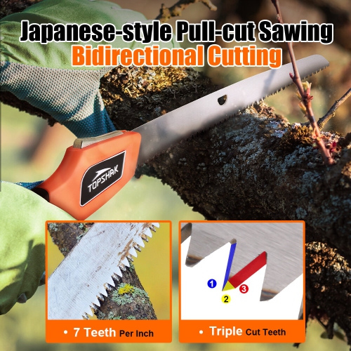 TOPSHAK TS-DS3 10Inches 250mm Folding Saw for SmoothlyFulfilltheTasksofYardWork,Pruning Hunting