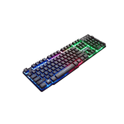 ZIYOULANG T11 Wired Keyboard & Mouse Set 104 Keys RGB Backlight Mechanical Feeling Gaming Keyboard 2400DPI Ergonomic Home Office Mouse for Laptop