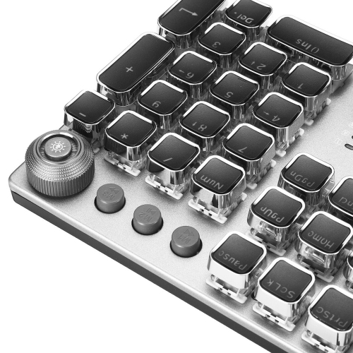 AULA F2088 104 Keys Mechanical Keyboard RGB Backlit Punk E-sports Gaming Keyboard Absorbable Hand Rest