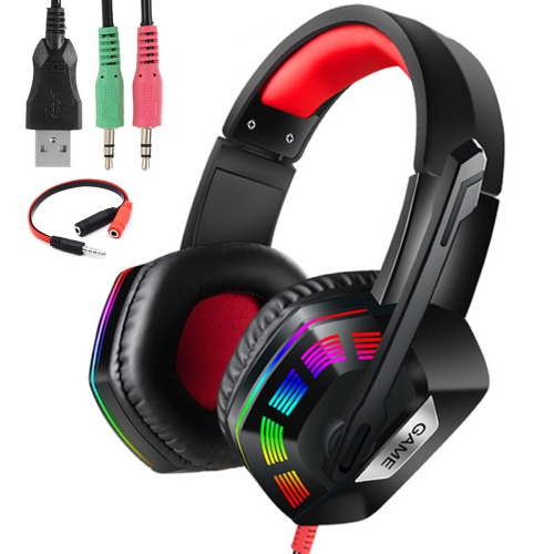 MICROPHONES & HEADP  M1 Gaming Headset Surround Sound Music Earphones USB 7.1 & 3.5MM Wired RGB Backlight Game Headphones With Mic