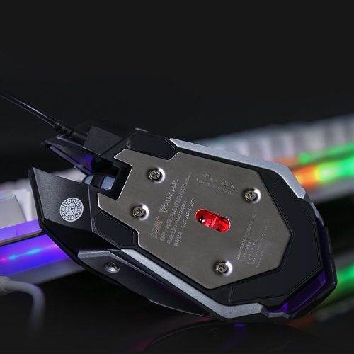 Glowing 104 Keys Keyboard and Mouse Set V1 Wired RGB Mechanical Feeling Keyboard 2400DPI Mouse Combo Set for Game Office Notebook