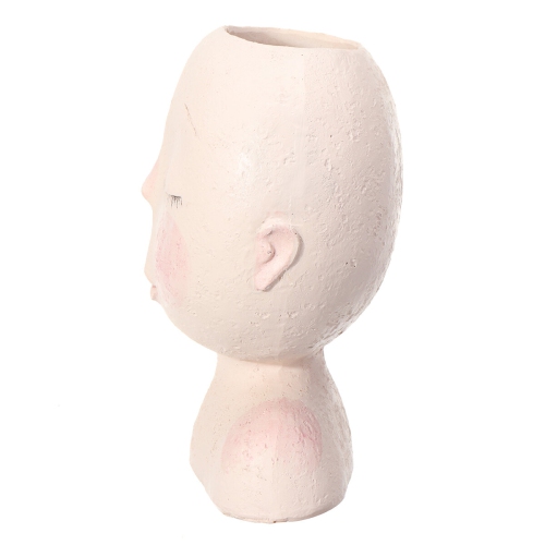 Nordic Doll Shaped Flower Pot Sculpture Flower Pot Art Vase Home Decor Succulents Head Shaped Vase Ornament