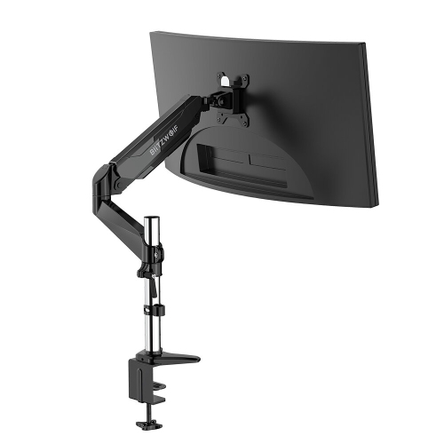 BlitzWolf BW-MS2 Monitor Stand with Pneumatic Arm 32" Monitor 360Rotation, -85~+90Tilt, 180Swivel, Adjustable Height and Cable Management