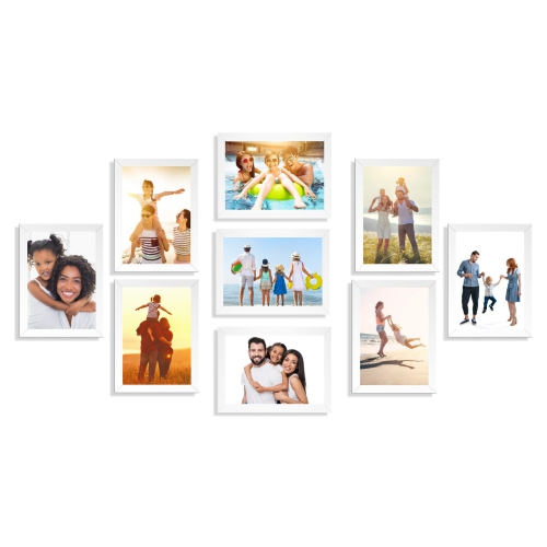 9pcs cadre bricolage mur photo décoration maison cadre étanche Staircase salon Chambre Chambre Chambre mur-mur Creative combinaison cadre avec