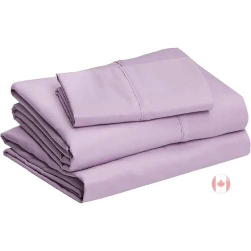 GENER  Lightweight Microfiber Sheet Set - Twin Size - Frosted Lavender