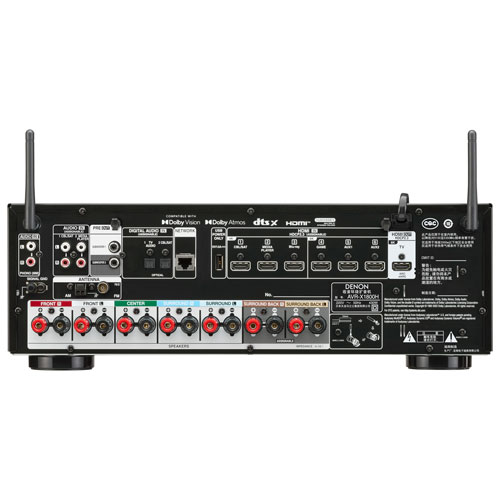 Denon AVR-X1800H 7.2 Channel 8K Dolby Atmos AV Receiver