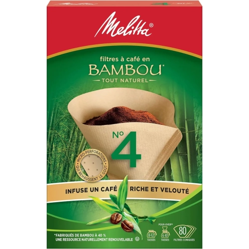 Coffee Filters | Bamboo Super Premium| Green - 80 Count