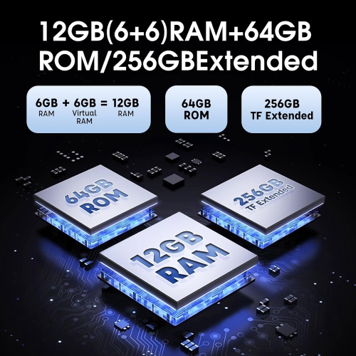 Ulefone Armor X13 Rugged Phone, 6GB RAM+6GB virtual RAM / 64GB, 50MP Rear Camera, 24MP Night Vision Camera, 6.52” Screen, 6320mAh, NFC, GPS, Dual 4G