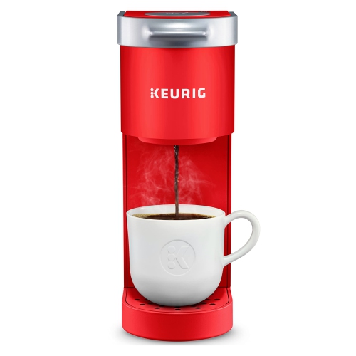 Cafetière pour une tasse K-Mini K-Cup de Strak, dotée d'un design très élégant, rouge coquelicot