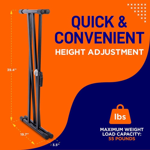 Digital Piano Keyboard Stand - Electronic Keyboard Stand - Digital Piano Keyboard Mount Holder, Height Adjustable