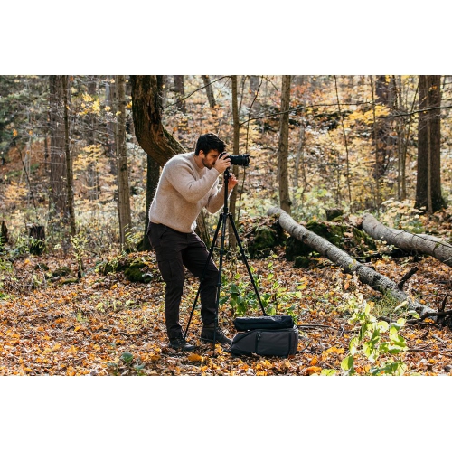 Optex Black 4-Section Pro Carbon Fibre Travel Tripod