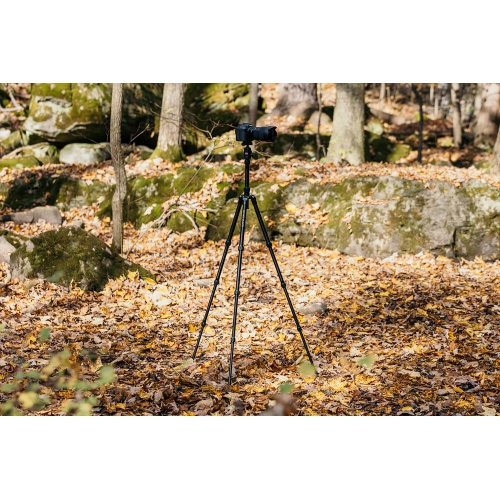Optex Black 4-Section Pro Carbon Fibre Travel Tripod