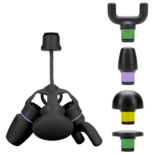 Appareil de massage à percussion Rebound de HoMedics avec accessoires - Noir