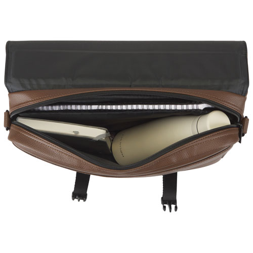 Mallette unie Portos de Bugatti pour portable de 15,6 po - Cognac