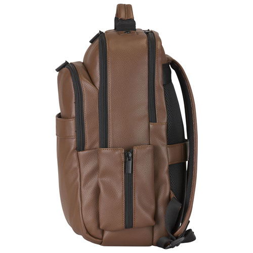 Bugatti Portos Solid 15.6" Laptop Backpack - Cognac