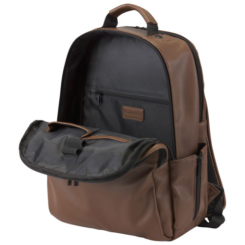 Bugatti Portos Solid 15.6" Laptop Backpack - Cognac