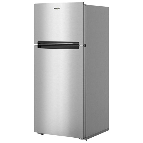 Réfrigérateur à congélateur supérieur 16,3 pi³ 29 po de Whirlpool - Acier inoxydable