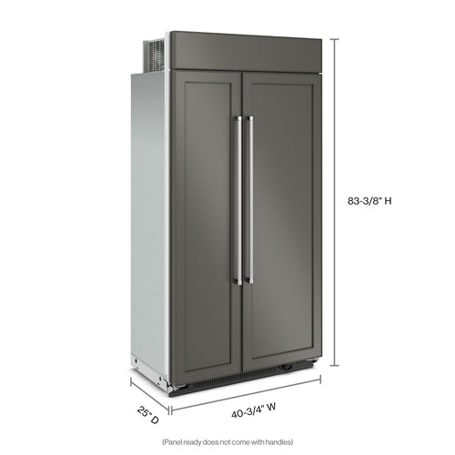 KitchenAid 42" 25.5 Cu. Ft. Side-By-Side Refrigerator - Panel Ready