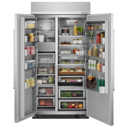 KitchenAid 42" 25.5 Cu. Ft. Side-By-Side Refrigerator - Stainless Steel