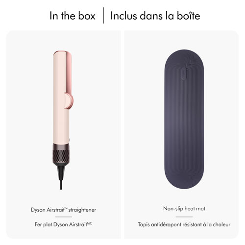 Fer plat Airstrait de Dyson - Céramique rose/Rose doré