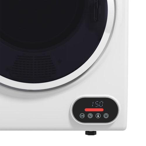 HOMCOM 850W 9lbs Electric Portable Compact Laundry Clothes Dryer, 1.5 cu.ft Portable Tumble Dryer with Stainless Steel Drum, for Apartment, Home,