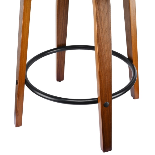 Set of 2 Bar Stools Height Wood Counter Stools with Mid-Backrest, Kitchen Barstools Pub Chair for Home Dining Island