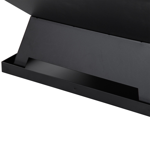 Outsunny Outdoor Fire Pit, Wood Burning Patio Firepit with Cooking BBQ Grill, Spark Screen, Poker for Backyard, Black