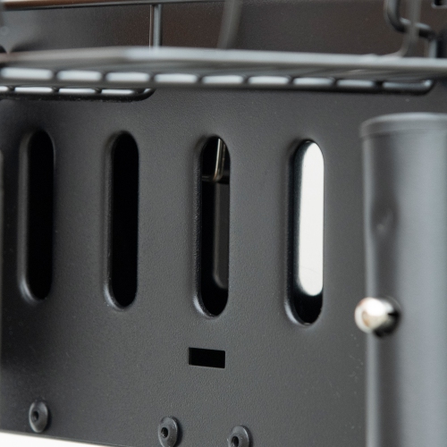 Outsunny Portable Outdoor Charcoal BBQ Grill with Side Seasoning Baskets, Hooks, and Barbecue Nets for Outdoor, Garden, Cooking, Picnic, Camping,