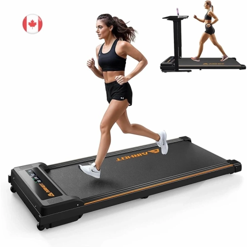 Walking Pad Treadmill: Quiet Under Desk Treadmill for Home & Office (2.5HP,  Remote, LED Display)