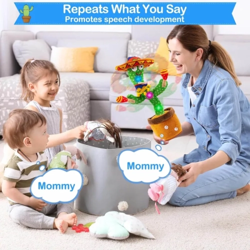 Cactus parlant et dansant : Vous répète, chante 120 chansons, brille