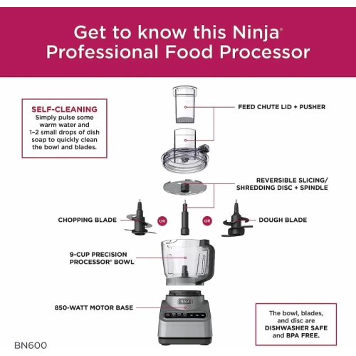 Powerful Ninja Processor: Chops, Purees, Slices, Shreds (Canada)