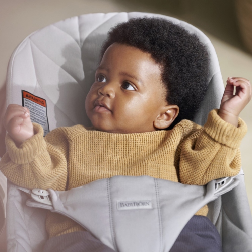 Porte-bébé One de BabyBjorn en tissu tissé - Gris denim - Gris foncé