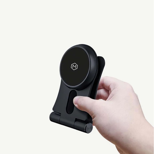 MightyMount - Support magnétique MagSafe pour téléphone avec chargeur sans fil, noir