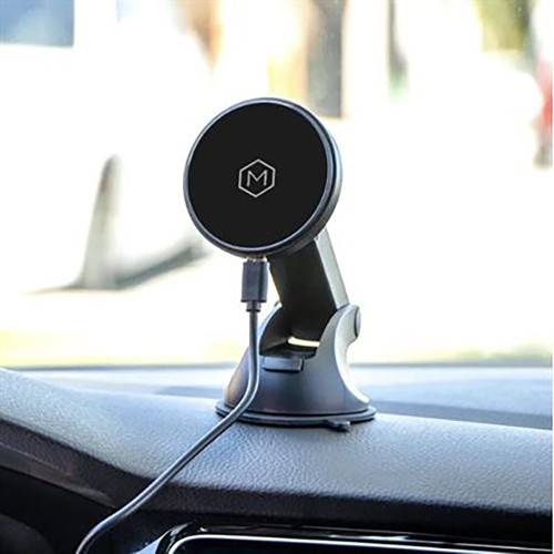 MightyMount - Magsafe Magnetic Phone Holder, With Wireless Charger, For Car Dashboard, Black