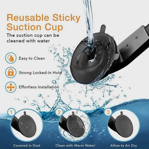 MightyMount - Magsafe Magnetic Phone Holder for Car Dashboard or Windshield, Black