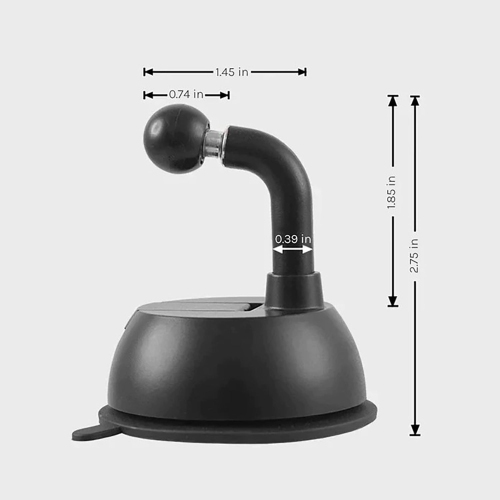 MightyMount - Magsafe Magnetic Phone Holder for Car Dashboard or Windshield, Black